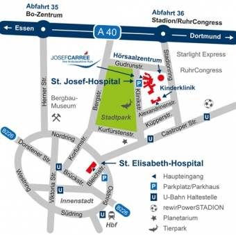 Lageplan St. Joseph-Hospital
